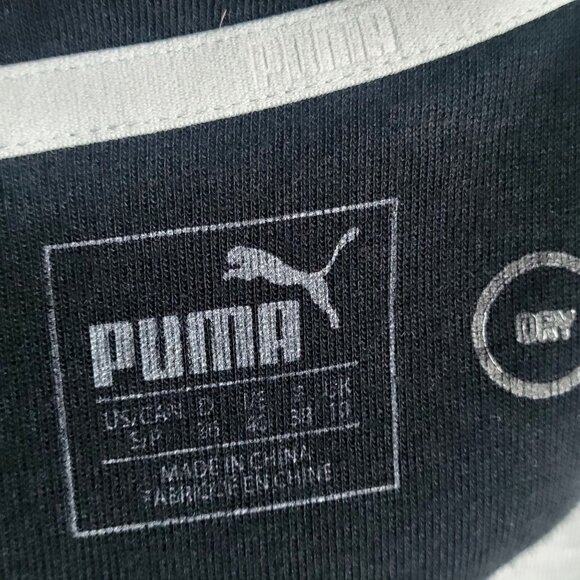 Puma Womens Gray V-Neck Crop Hooded Sweatshirt Pullover- SP - Picture 7 of 7